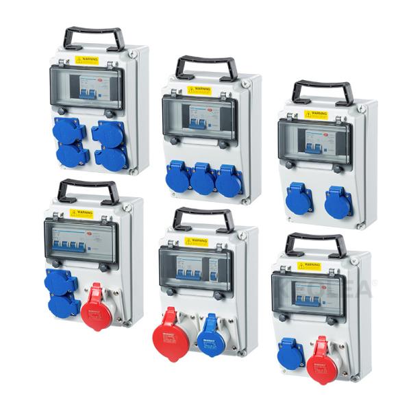IP65 Waterproof Outdoor Electrical Socket Plastic Electric Box AC 220V 380V - 400V