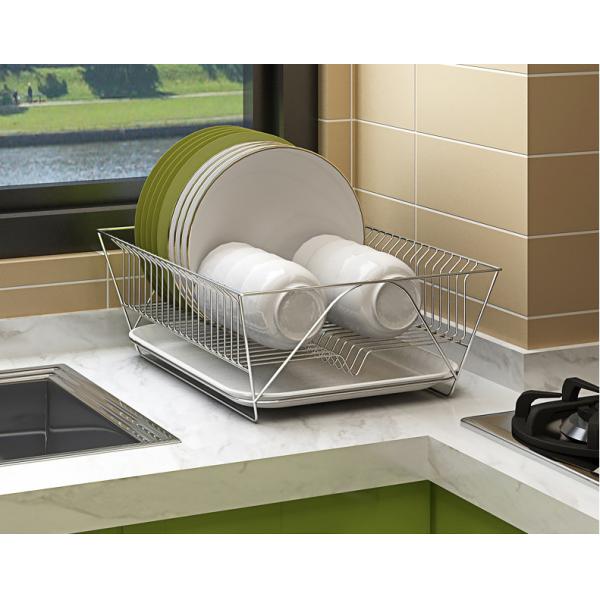 Single Layer Steel Kitchen Basket Rack