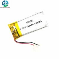 Batterie Li-polymère rechargeable de haute capacité 3,7 V 551430 180mah