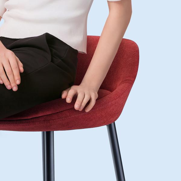 Sturdy Metal Frame Bar Chair Office Lounge Furniture Sleek Design Custom Size