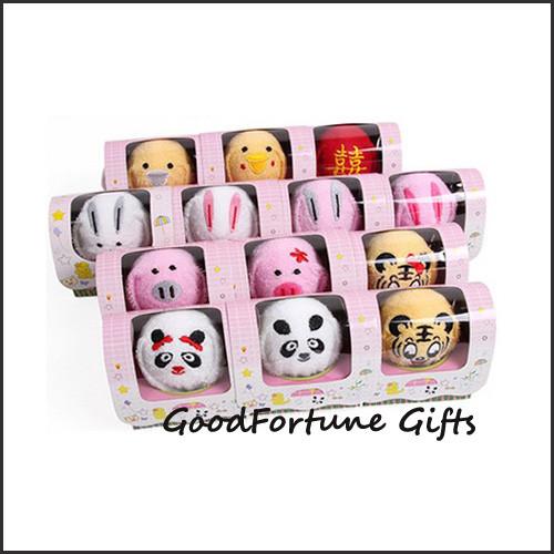 promotional creative cartoon animal design cotton towel wedding birthday festival gift