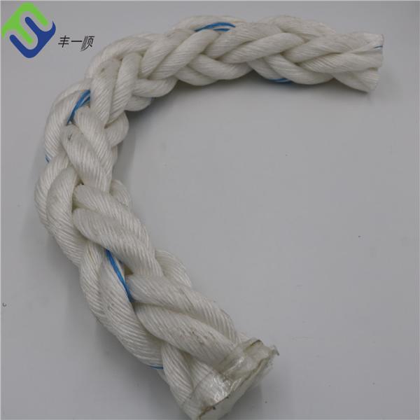 8 Strand High Strength Polypropylene Mooring Lines Rope For Mooring Larger Vessels