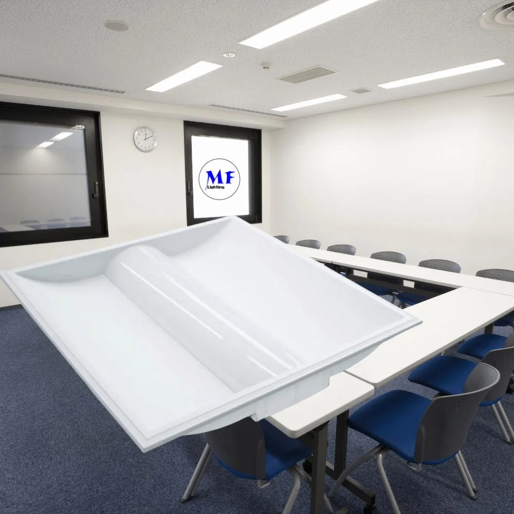 Коммерческое освещение Светодиодная панель Светодиодный потолок Троффер Световые светильники 50W 2 * 4FT Огнеупорный Антиотражательный Снижаемый потолок