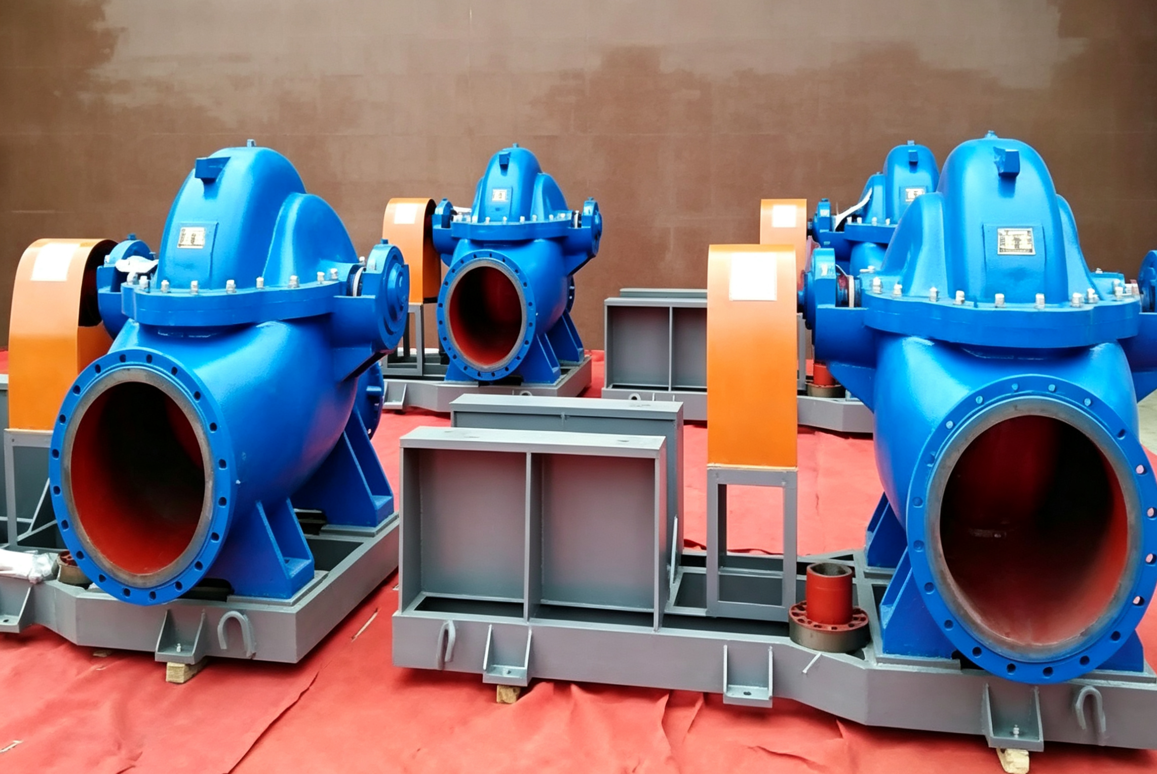 Low Noise Split Case Centrifugal Pump Customized High Suction Lift Pump Easy Disassembly
