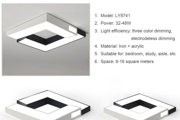 Modern LED Ceiling Lights For Living Room Bedroom overhead lamp fixtures (WH-MA-05)