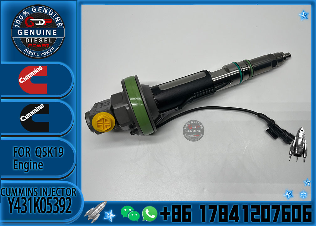 Оригинальный инжектор 2867147 Y431K05392 для двигателя Cummins QSK19 QSK38 QSK50 0404