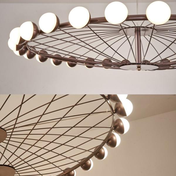 Duplex Building Ferris Wheel Large Chandelier Creative Industrial Ring Pendant Light(WH-AP-588)