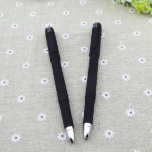 Gel pen,Promotional gel-ink pen with cap,black rubber gel-ink pen with screen touch pen