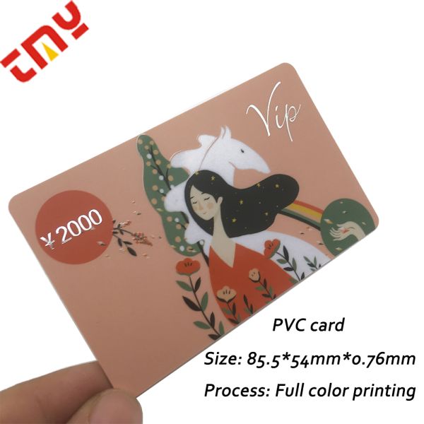 Custom Gift Card Pvc Plastic Card Waterproof With Personalized Printing for Gift