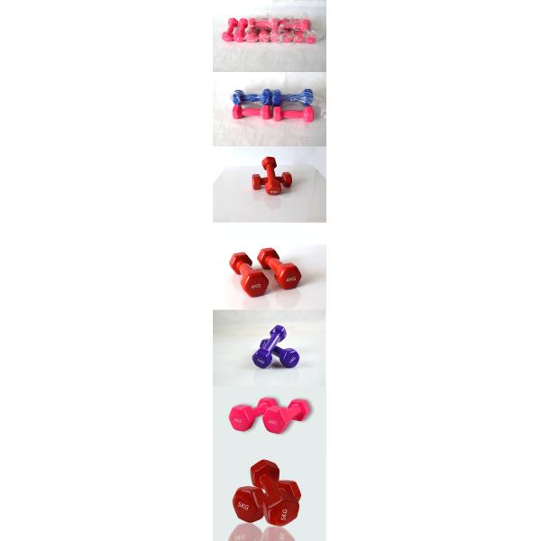 red green ,pink ,purple .,black ,blue vinyl dipping dumbbell for children ,women excerices