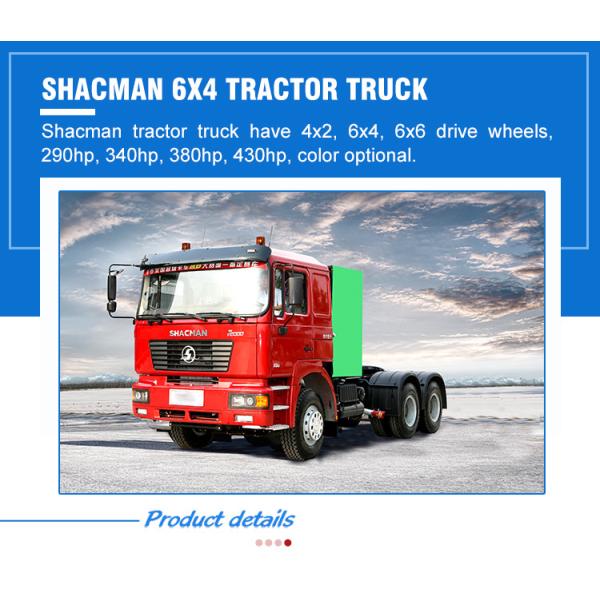 Shacman F3000 Camiones para la emisión de remolque Euro4 380HP 420HP 6X4 6800*2500*3200mm