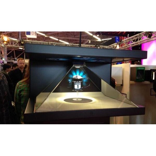 Подгонянное 270 разрешение рекламы 1920x1080 пирамидки степени 3D голографическо