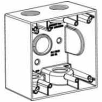 Коробки 2 шатий GFCI коробка выхода электрической алюминиевой погодостойкая с 5 отверстиями выхода