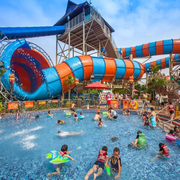 Entertainment Artificial Wave Pool Water Slide Supplier For Resort Hotel