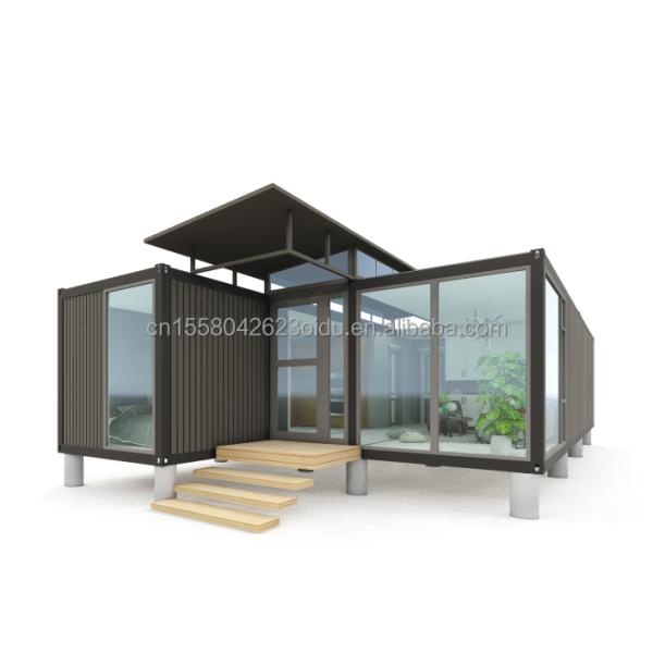 Casa de contenedores de color personalizado Casa prefabricada móvil 20 pies Prefabricado de envío Kit de casa pequeña para hotel