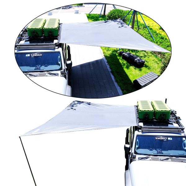 2000*5000*300 mm Polyester Waterproof Shell Roof Top Tent for Outdoor Camping Vehicle