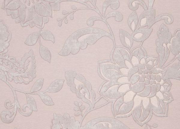 PVC Country Style Wallpaper With Strippable , Bright Floral Wallpaper For Walls