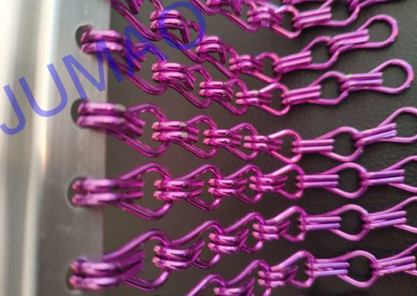 Contemporary Style Metal Chain Link Curtains Outdoor With Various Colors