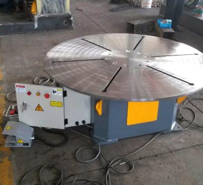 Horizontal Rotary Welding Positioner 20 T With Foot Pedal Wireless / Remote Cable Control