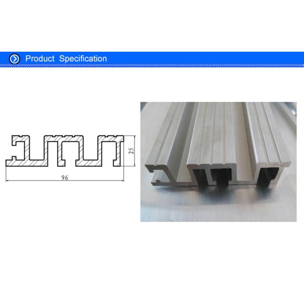 Cargo Elevator Exterior Aluminum Door Threshold , 96 Mm Anodized Aluminium Sliding Door Parts