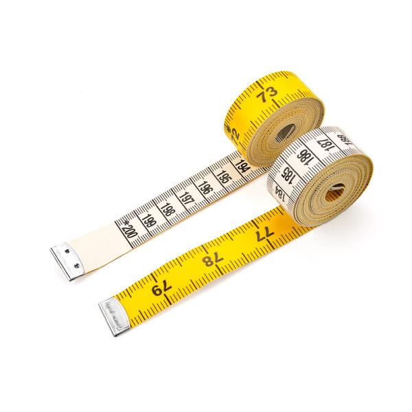 Wintape 80 pouces et 200 cm Tape de mesure en tissu polyfibre douce pour le tissage de tissu et la perte de poids Mesure du corps médical