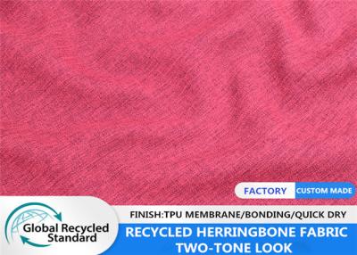 GV 136 G/M dois Tone Herringbone Fabric For Soft Shell Jacket