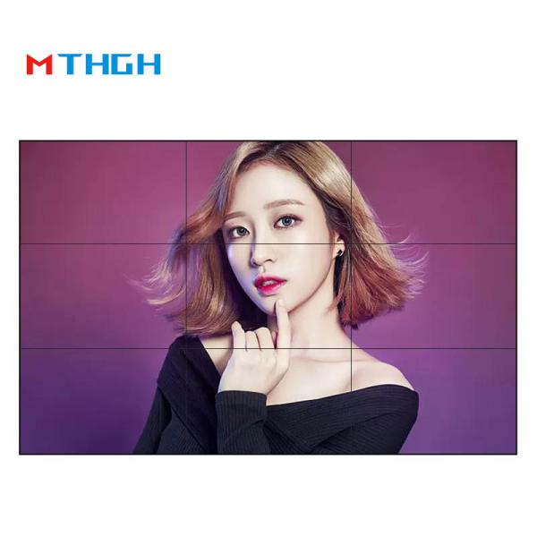 55 Inch 4K LCD Splicing Screen with 500 Nits Brightness for Commercial Video Wall Displays