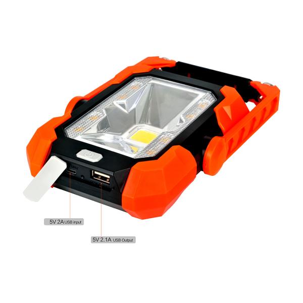 Zoom Solar LED Outdoor Landscape Lighting 6W COB SMD5730 4400mAh Rechargeable Battery