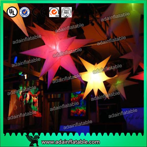 Customized Inflatable Lighting Decoration / Inflatable Air Star Balloon For Party