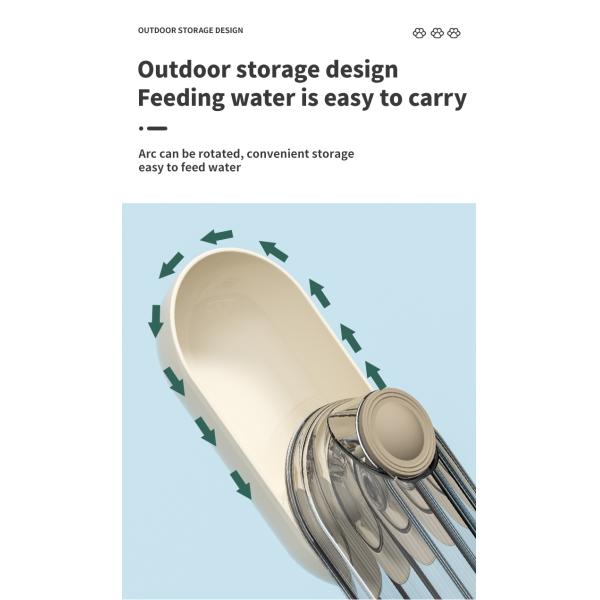 Pet Water Bottle Leak Proof Portable Puppy Water Dispenser Bowl Feeder Type Cups Pails