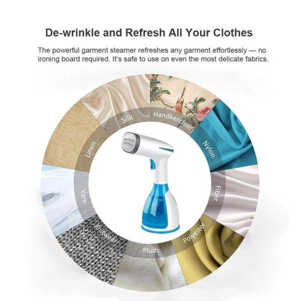 1500W Blue Mini Handheld Steamer Portable Shirt Ironing Garment Steamer with CB CE