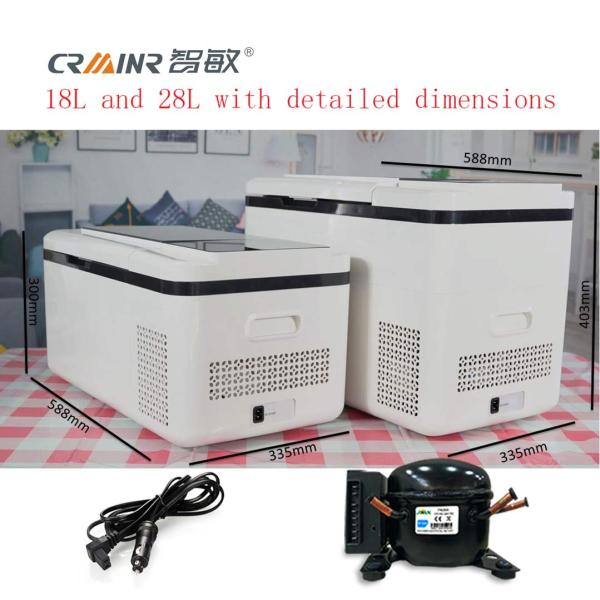 ABS Plastic Housig Mini Car Refrigerator 18L For Cars / Trucks / Vans