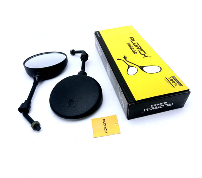 Bajaj Boxer 100/BM100 Motorcycle Mirror | Impact-Resistant ABS Standard Size | Rear View Side Mirrors Pair (LH+RH)