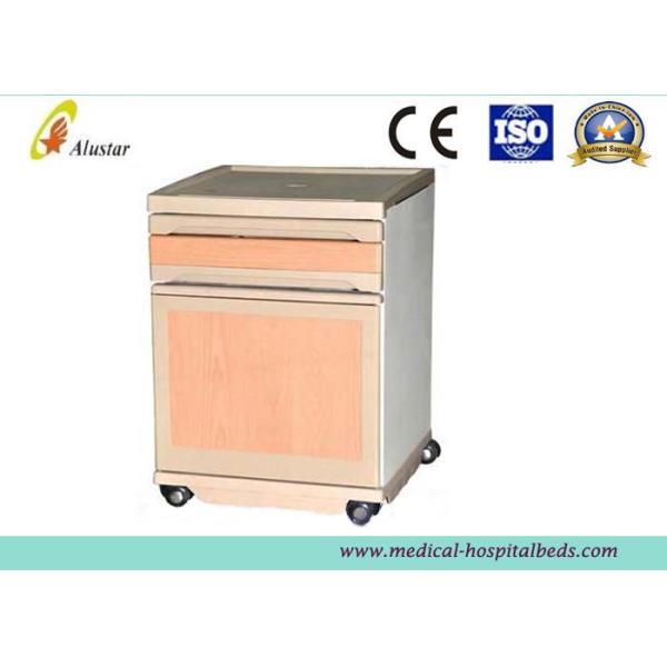 Durable ABS Hospital Bedside Cabinet Medicine Storage Locker With Castors ( ALS - CB106)