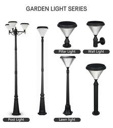 Modern Outdoor Garden Solar Light , Solar Panel Bollard Lights 3.2V 1600lm