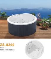 Elegant Acrylic Freestanding Spa Jacuzzi with Waterfall Faucet and Aromatherapy in Luxury Homes & Resorts