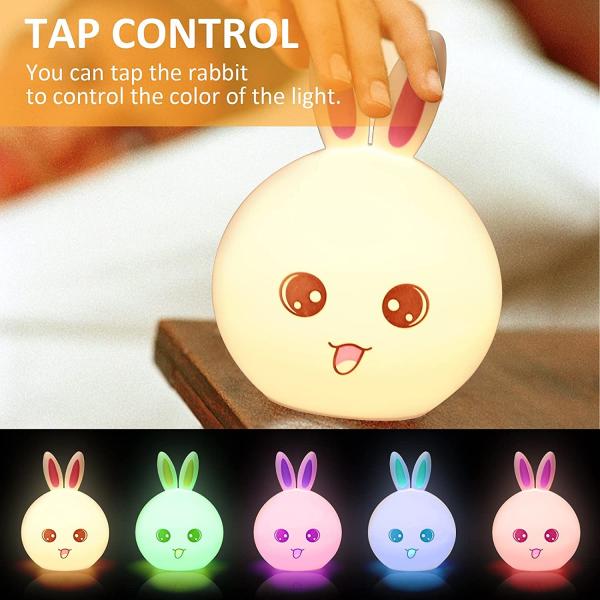 Cord Free Colorful Silicone LED Night Light For Outdoor Camping