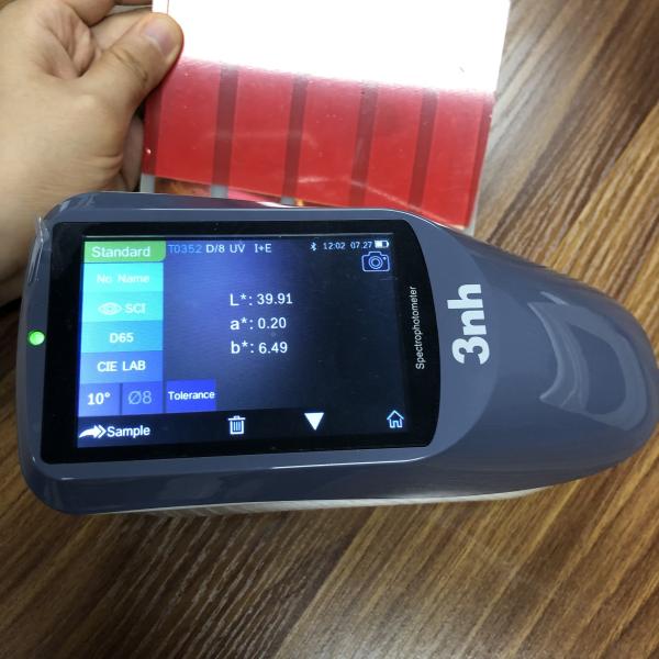 Silk YS3060 Opacity Handheld Color Spectrophotometer 8/4mm Apertures For Fluorescence Measurement
