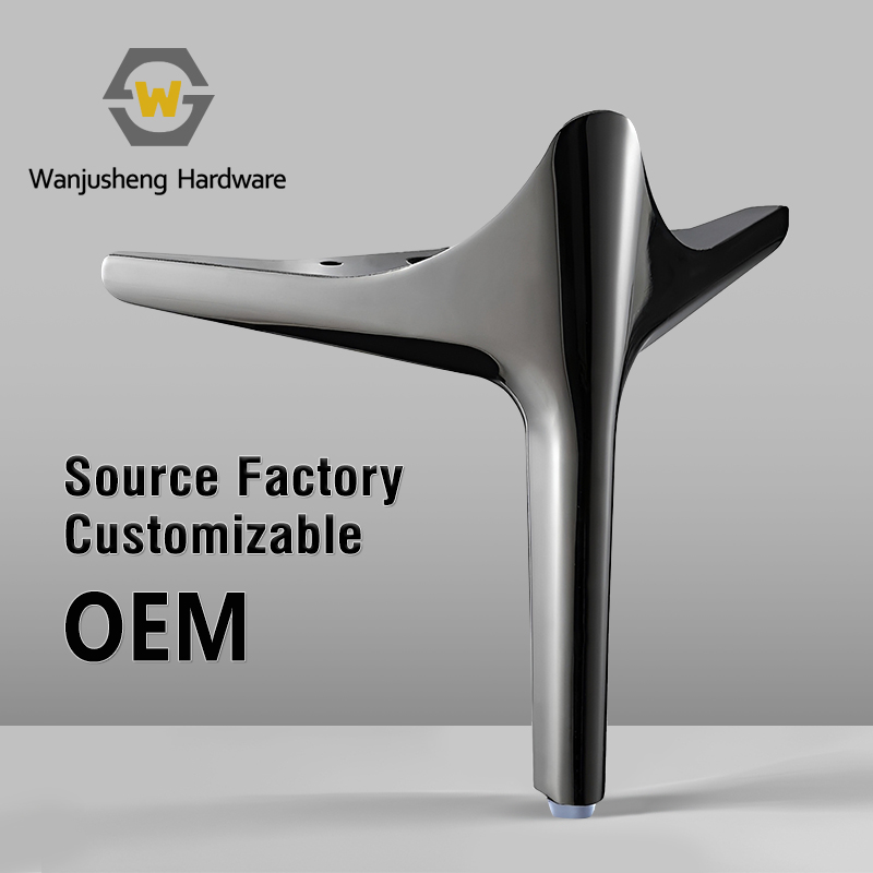 Heavy-Duty Semicircular Fan-Shaped Metal Sofa Legs Modern Minimalist Furniture Hardware with Superior Rust Resistance