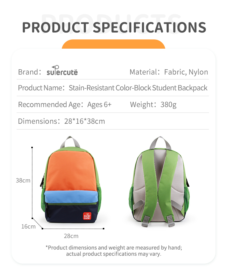 Waterproof Custom Schoolbag With Air Cushion Belt And Stain Resistant Design