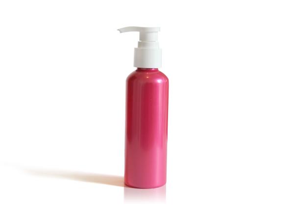 Pink PET Plastic Containers For Hair Products Labeling Surface 10.14fl.OZ/300ml