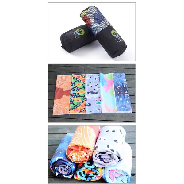 Non Slip Large Microfiber Beach Towels 65*185cm Printable Non Skid Yoga Towel