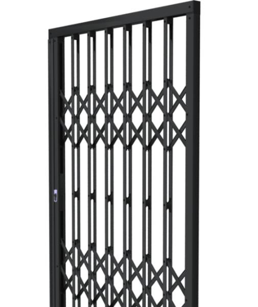 Flexible Aluminium Burglar Trellis Door Multiple Color Anti Trip Bottom Track