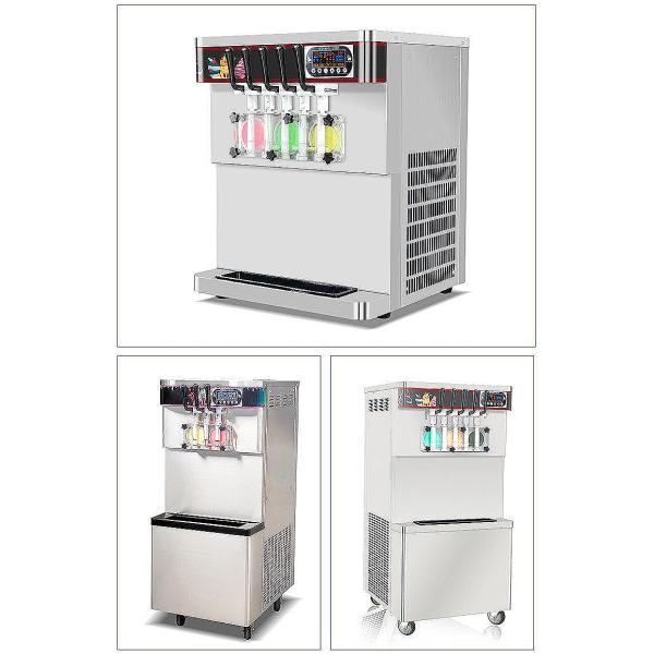 Commercial Soft Ice Cream Maker with Automatic Operation and Easy-to-Clean Design