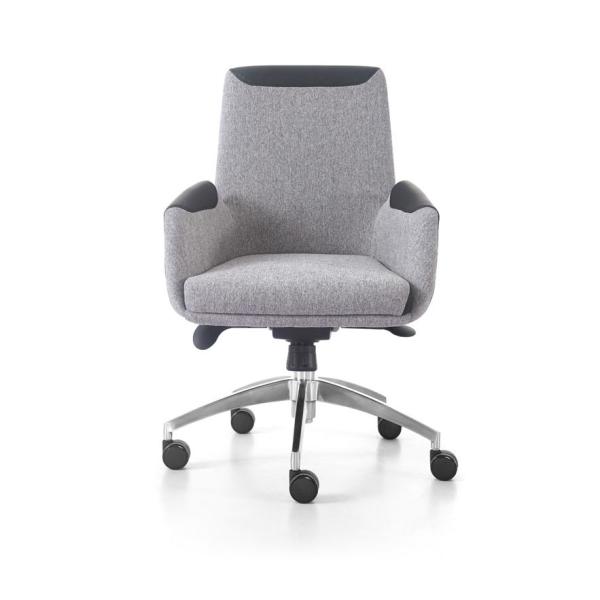 Ergonomic Genuine Leather Task Chair High Back Leather Armchair Recliner