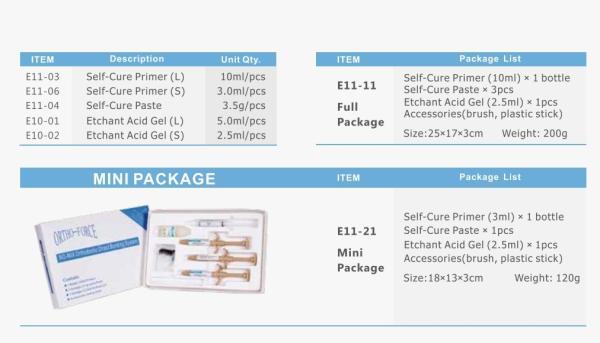 No Mix Self Cure Orthodontic Bonding Adhesive For Dental In Standard Pack
