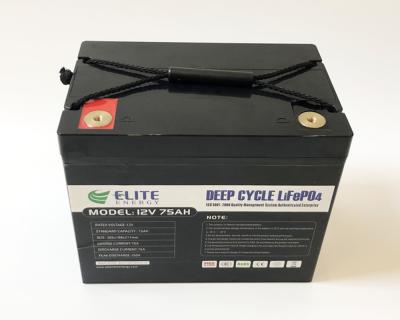 Energia recarregável profunda da bateria de lítio 960Wh do ciclo 12V 75Ah