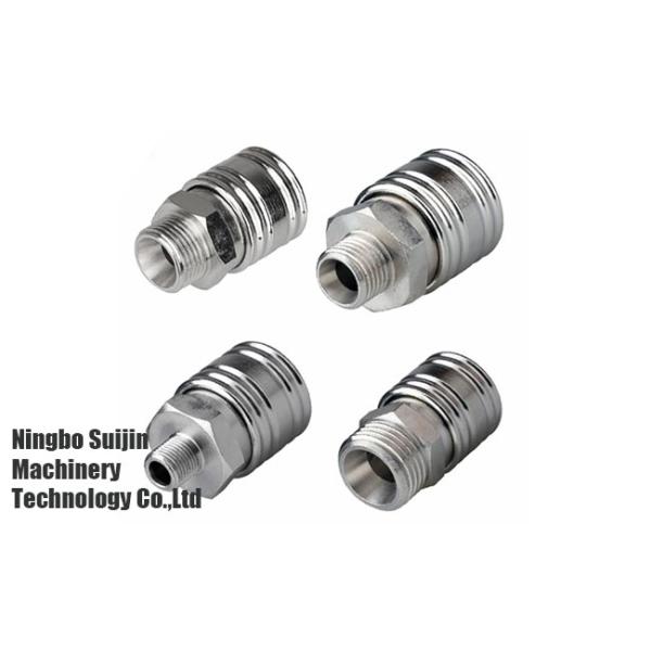 Pneumatic Industrial Coupler NPT Air Compressor Steel Tube Connector Push