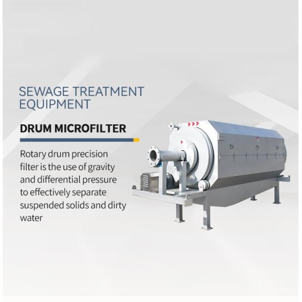 Equipamento de tratamento de águas residuais com filtro de tambor rotativo