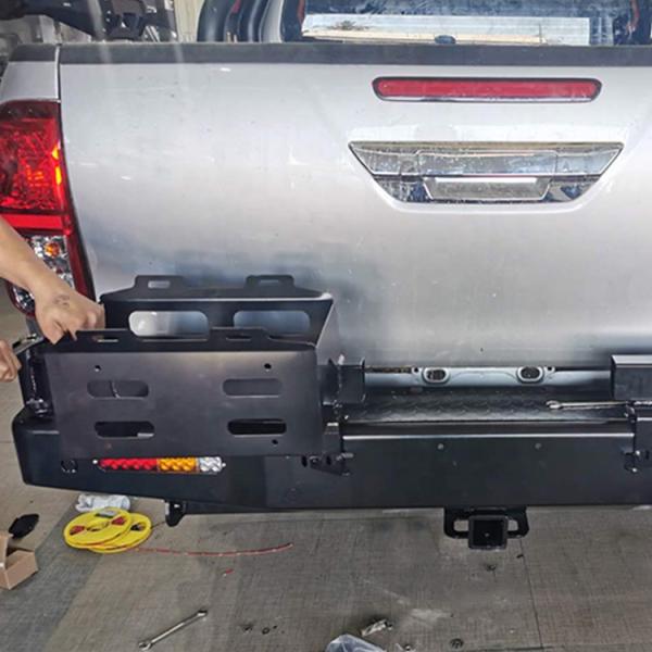 DMAX Rear Offroad Bull Bar Rear Bumper With Fuel Tank And Spare Bracket